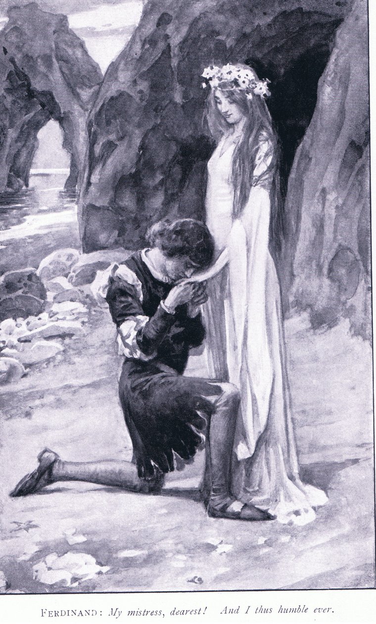 Ferdinánd: Úrnőm, kedvesem! És én így alázatos vagyok, 1900-as évek alkotó: Walter Paget