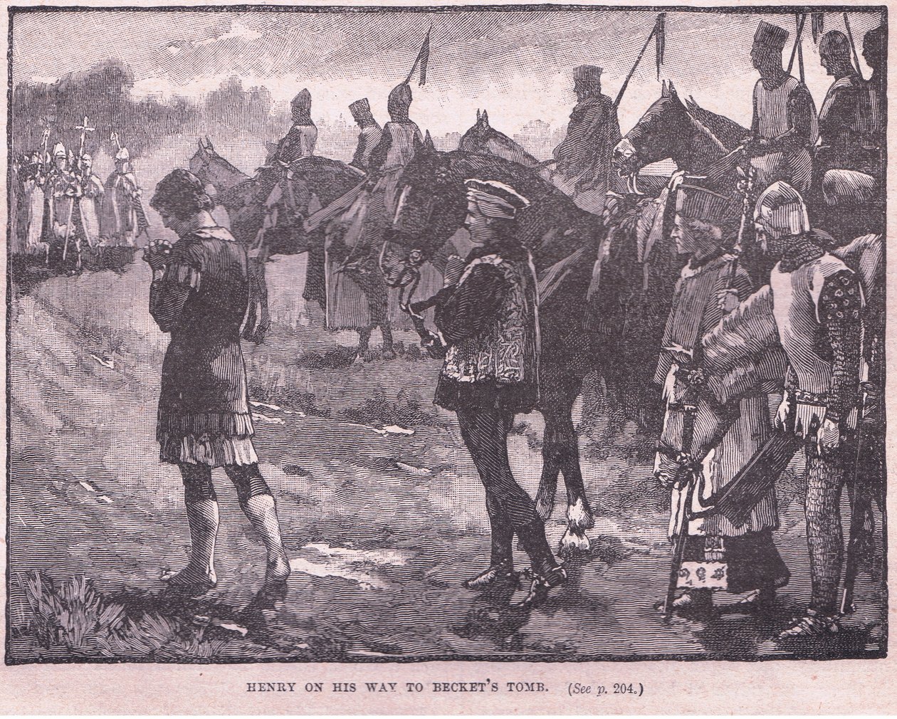 Henry úton Becket sírjához i.sz. 1174 alkotó: Walter Paget