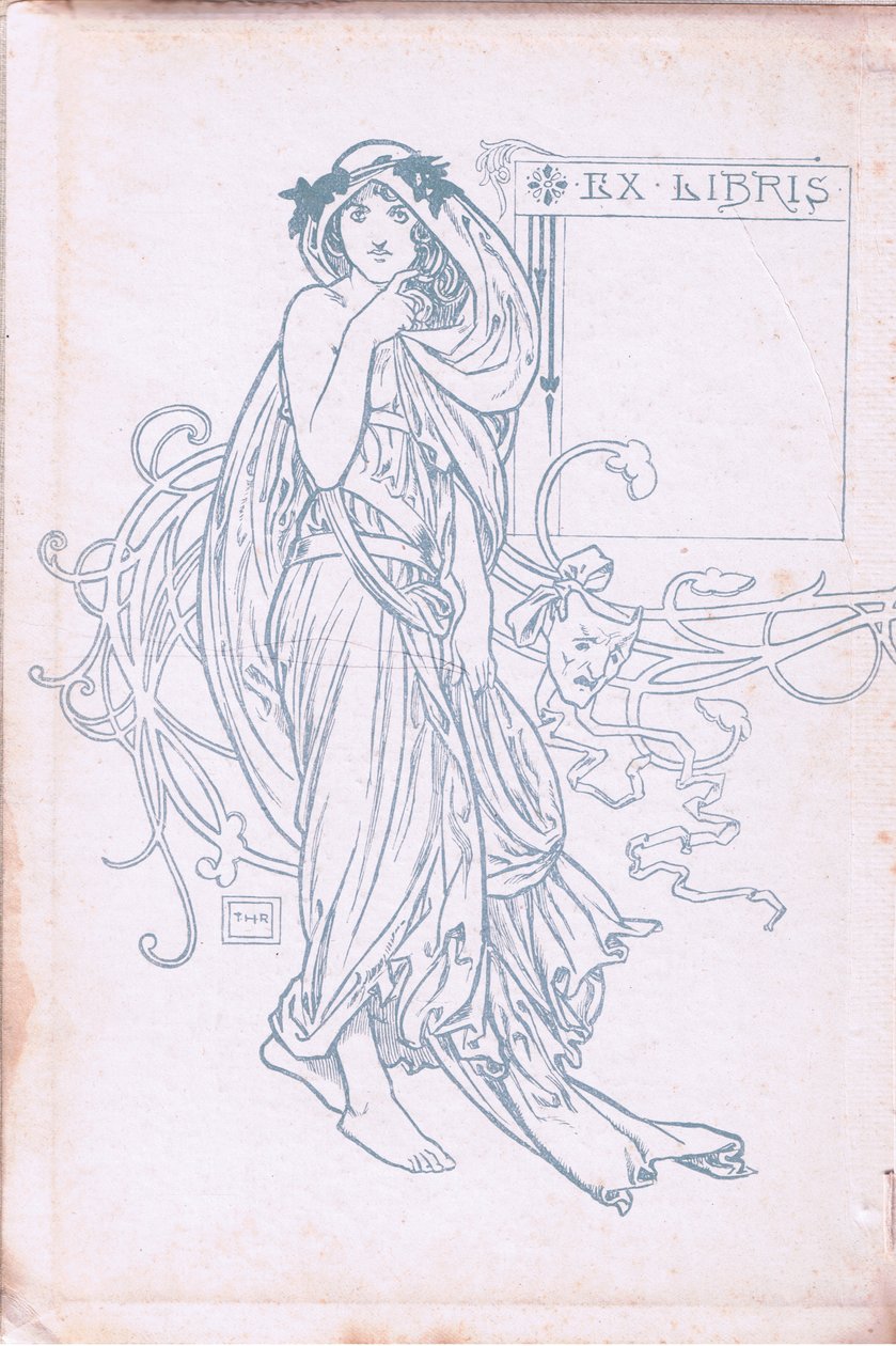 Belső borítóterv (zöld-fehér), 1900-as évek alkotó: Walter Paget