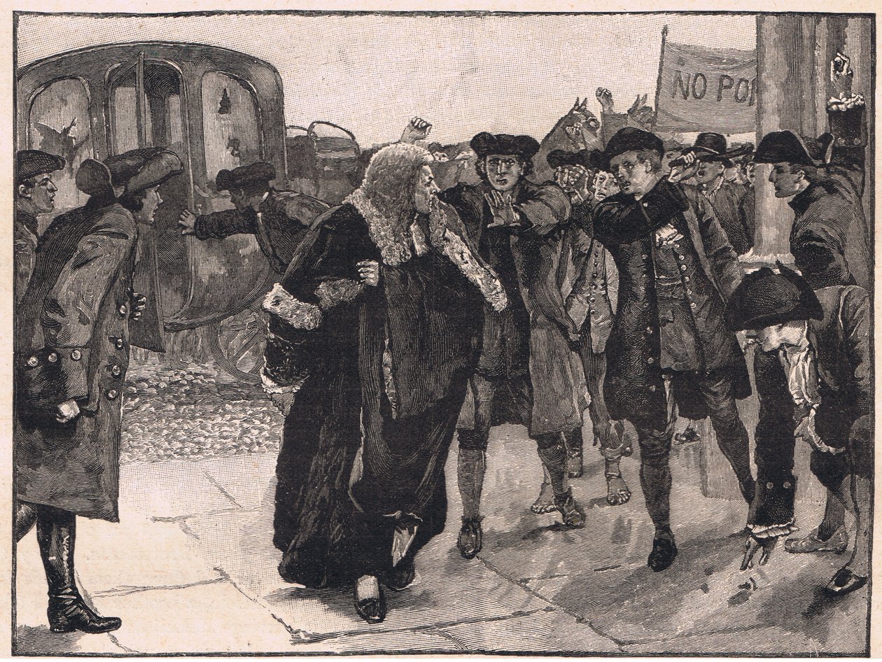 Nincsenek Popery zavargói, akik megtámadták Lord Mansfieldet, i.sz. 1780 alkotó: Walter Paget