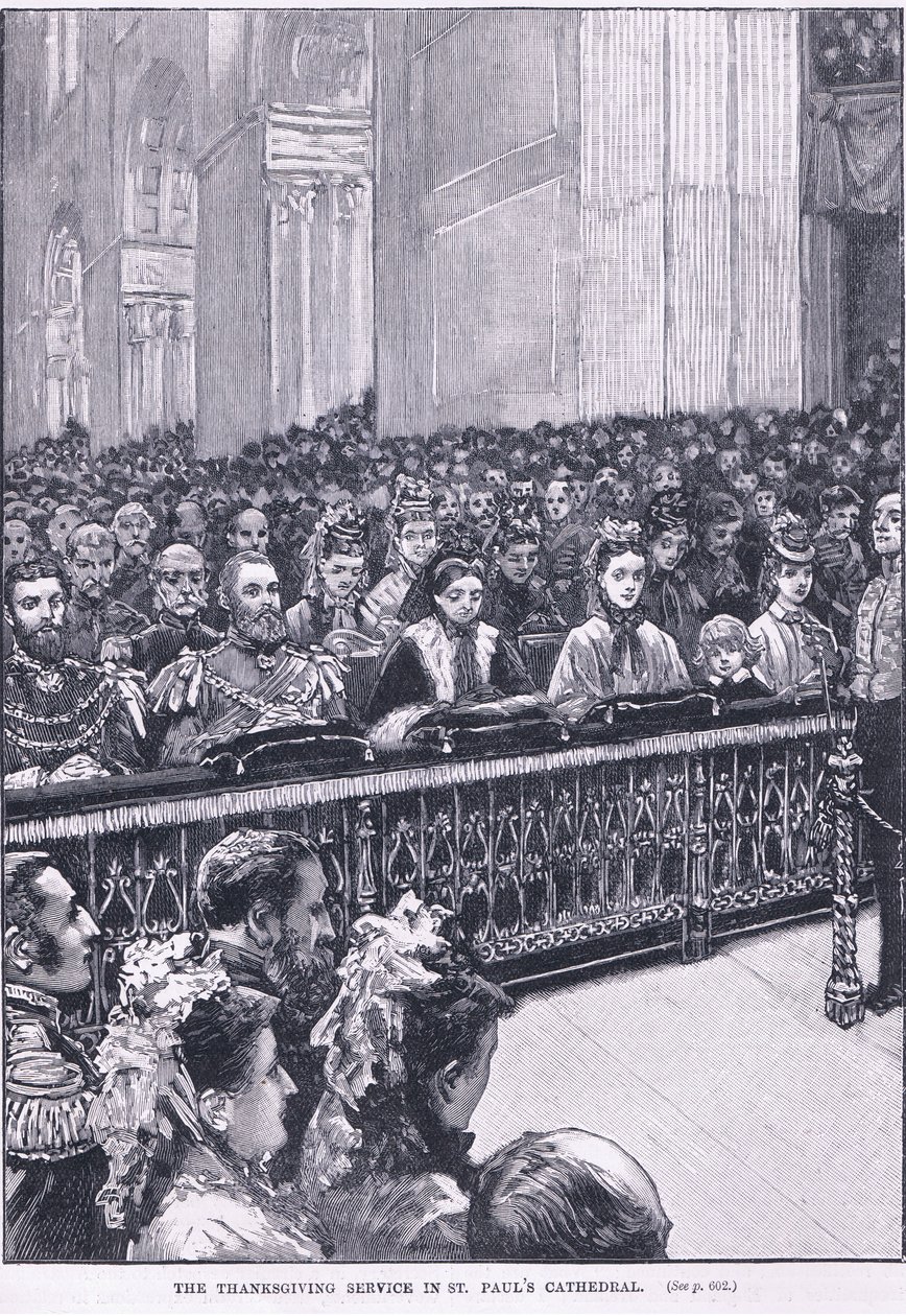 A hálaadó istentisztelet a Szent Pál-székesegyházban 1871-ben alkotó: Walter Paget