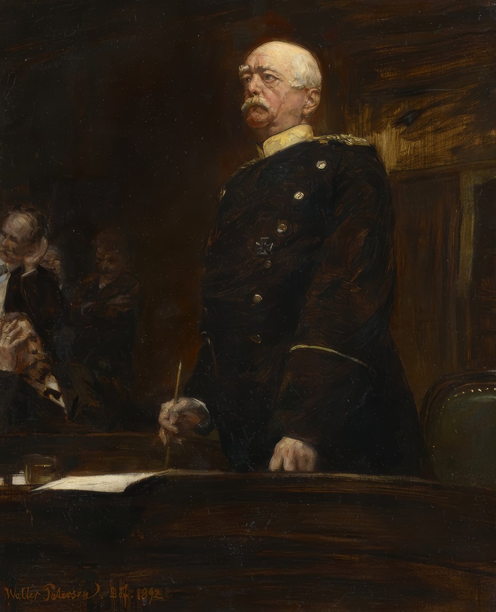 Bismarck herceg portréja a Reichstagban alkotó: Walter Petersen