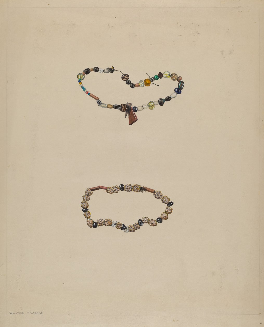 Kereskedelmi gyöngyök, c. 1936. alkotó: Walter Praefke