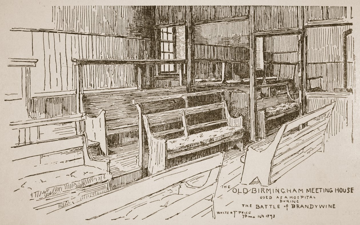 The Old Birmingham Meeting House, 1893 alkotó: Walter Price