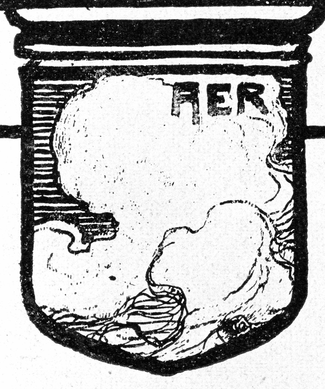 A négy elem. Levegő. Walther PTTner Xilográfiája alkotó: Walter Puttner