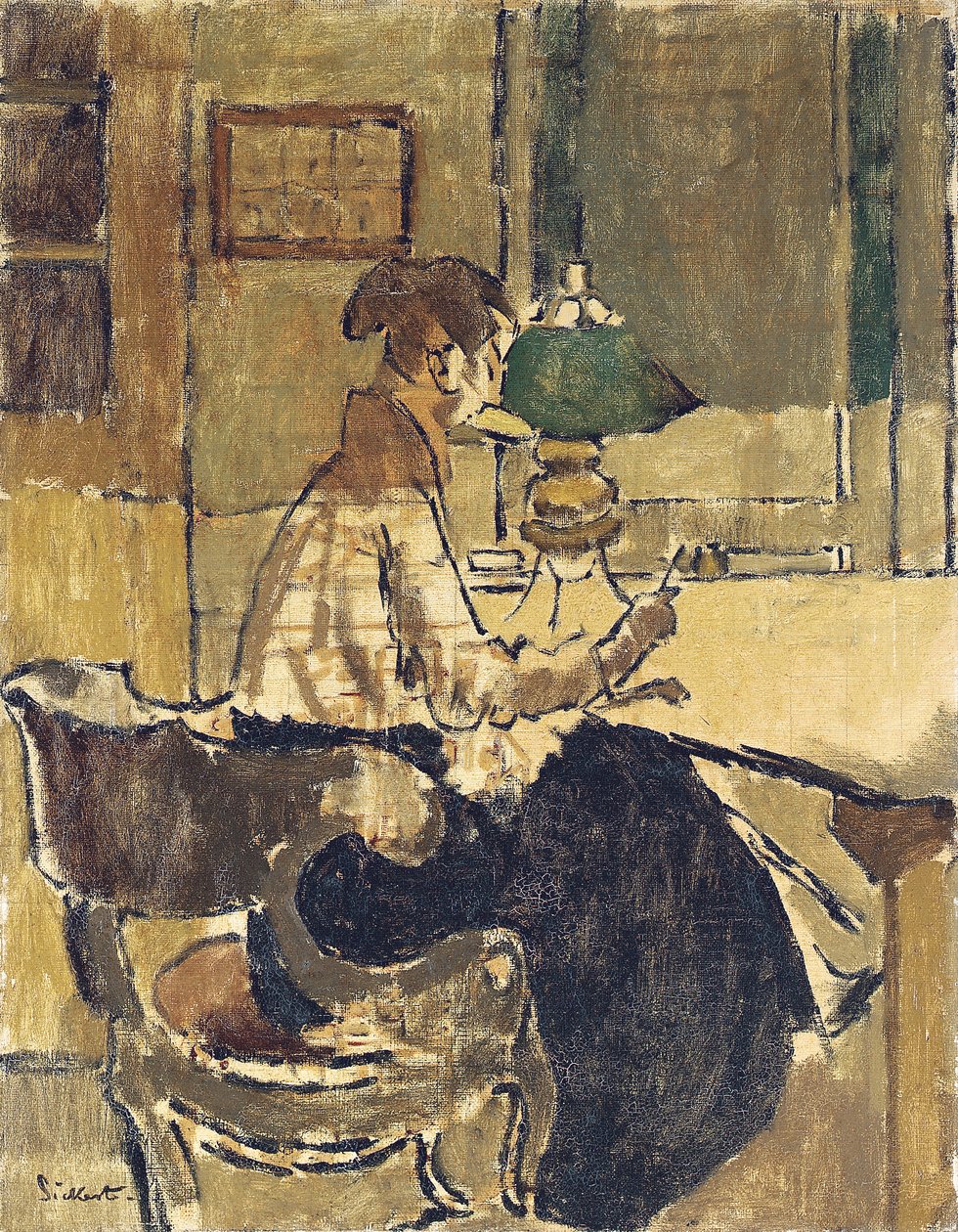 Christine Drummond Sickert, született Angus, megvásárol egy csendőrséget alkotó: Walter Richard Sickert