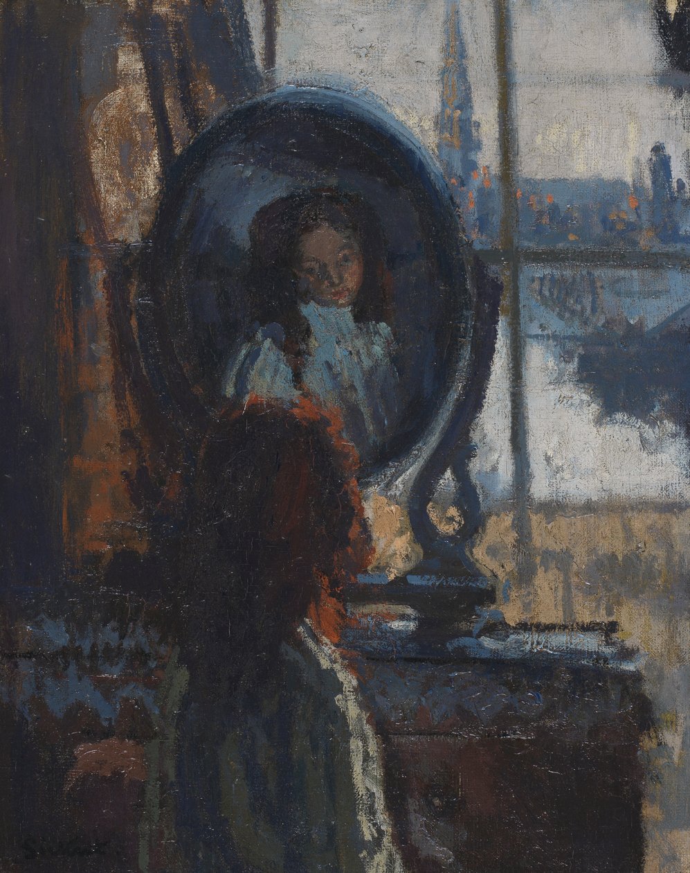 Lány a tükörnél, a kis Rachel... alkotó: Walter Richard Sickert