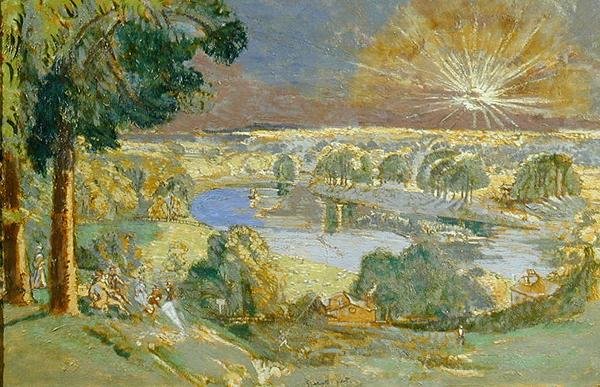 Grover-sziget a Richmond Hillről, 1933 körül (olaj, vászon) alkotó: Walter Richard Sickert