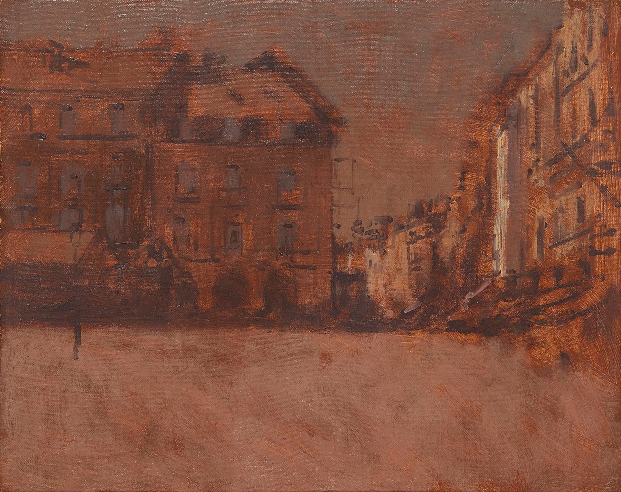 La Grande Rue, Dieppe (olaj, vászon) alkotó: Walter Richard Sickert