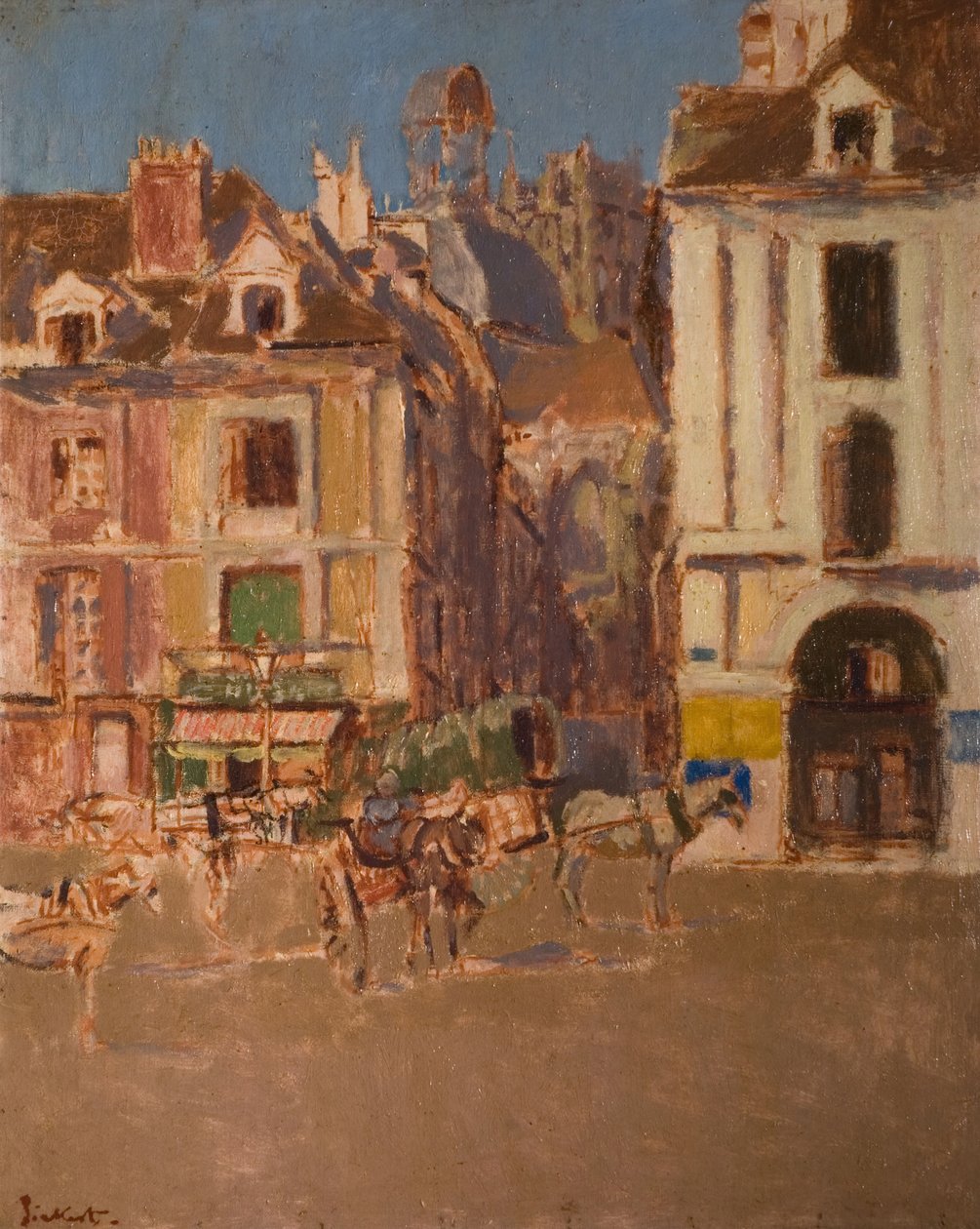 La Rue Notre Dame és a Quai Duquesne, 1902. alkotó: Walter Richard Sickert