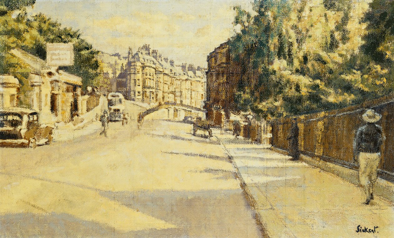 London Street, Bath, Walcot felé nézve, 1939 körül alkotó: Walter Richard Sickert