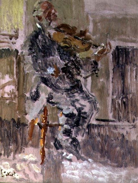 Old Heffel of Rowton House, 1916 körül (olaj, panel) alkotó: Walter Richard Sickert