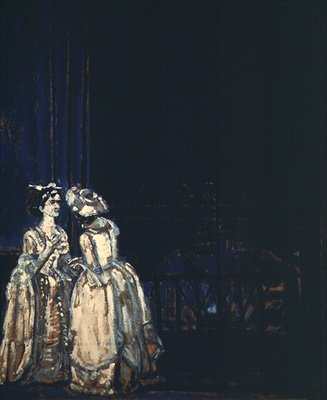 Peggy Ashcroft és Valerie Tudor a „She Stoops to Conquer” című filmben alkotó: Walter Richard Sickert