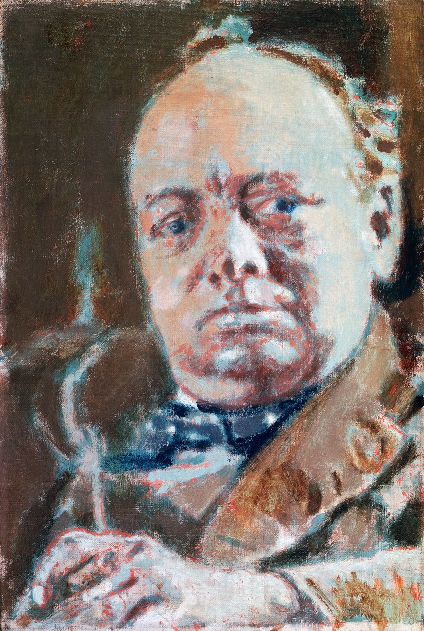 Sir Winston Leonard Spencer Churchill portréja (Woodstock alkotó: Walter Richard Sickert