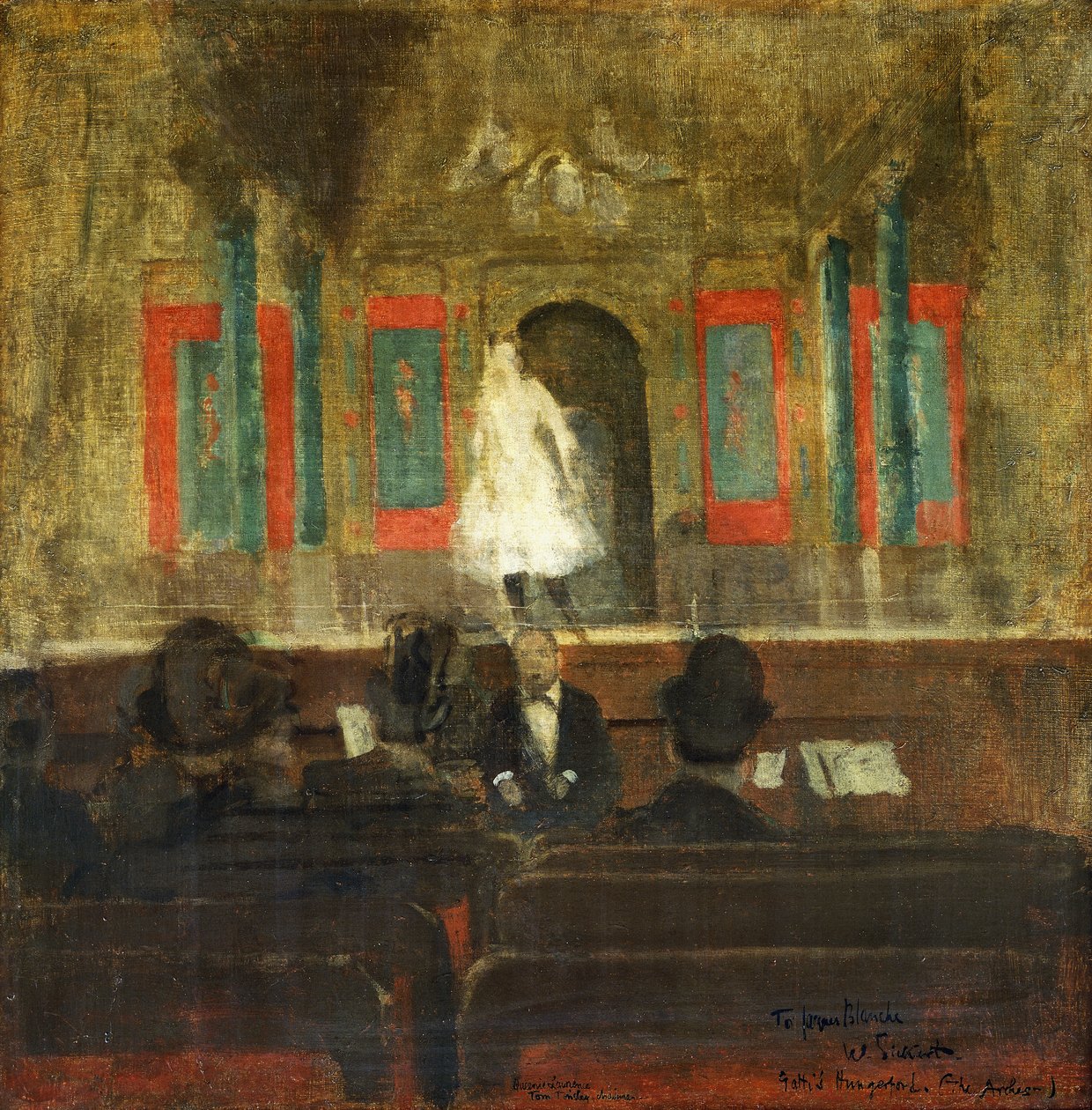 Queenie Lawrence a Gatti színpadán, 1888 körül alkotó: Walter Richard Sickert