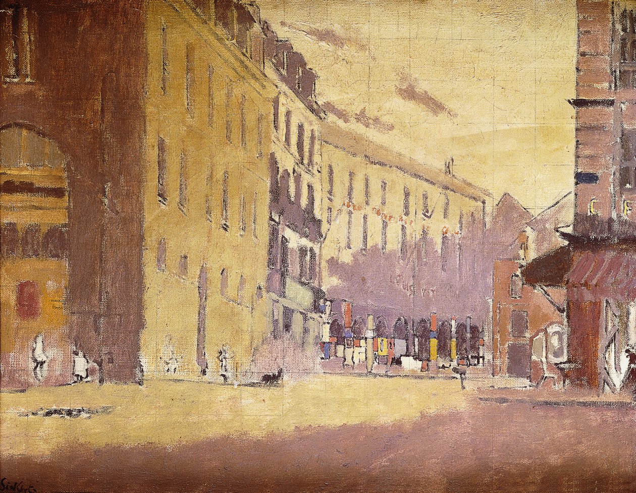 Dieppe utcája, alkotó: Walter Richard Sickert