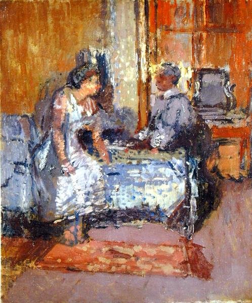 Zárkózott napfény, 1912 körül (olaj, vászon) alkotó: Walter Richard Sickert