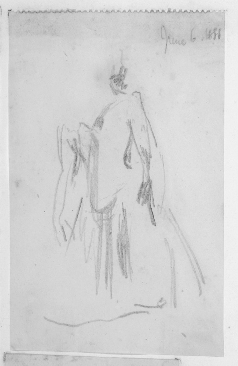 Vázlat egy női alakról alkotó: Walter Richard Sickert