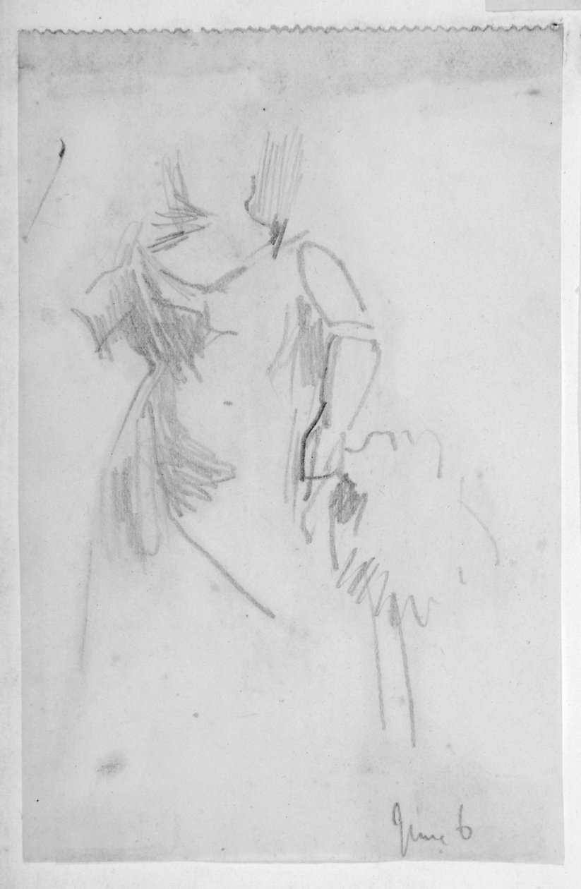 Vázlat egy női alakról alkotó: Walter Richard Sickert