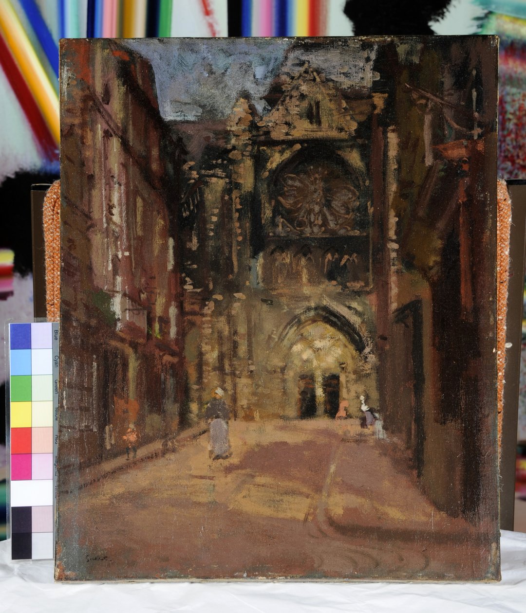 St Jacques, Dieppe, Franciaország, 1900 körül (olaj, vászon) alkotó: Walter Richard Sickert