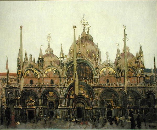 Szent Márk, Velence, 1895-96 körül (olaj, vászon) alkotó: Walter Richard Sickert