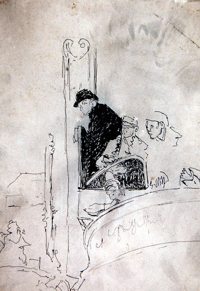 Az Old Bedford galériája, 1895-1900 körül (toll és tus, papír) alkotó: Walter Richard Sickert