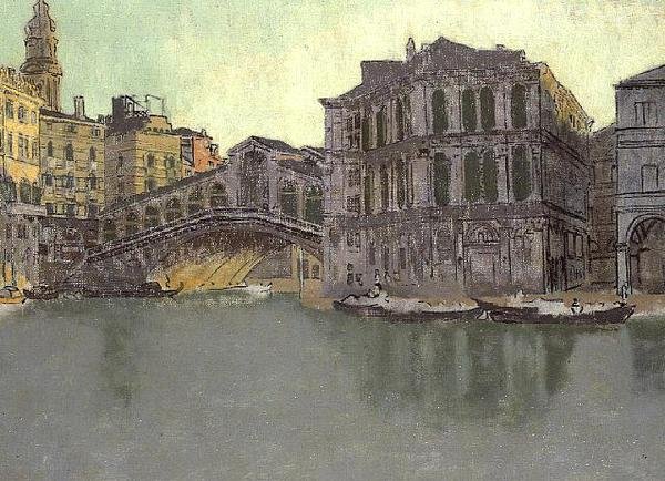 A Canal Grande és a Rialto, Velence, 1895-96 körül alkotó: Walter Richard Sickert