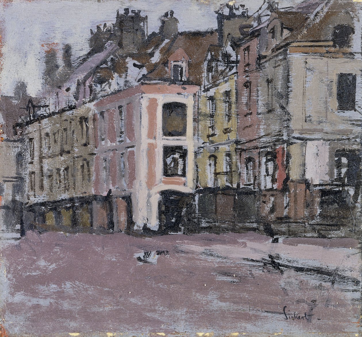 The Old Arcades, Dieppe; The Old Arcades, Dieppe, 1898-1900 körül alkotó: Walter Richard Sickert