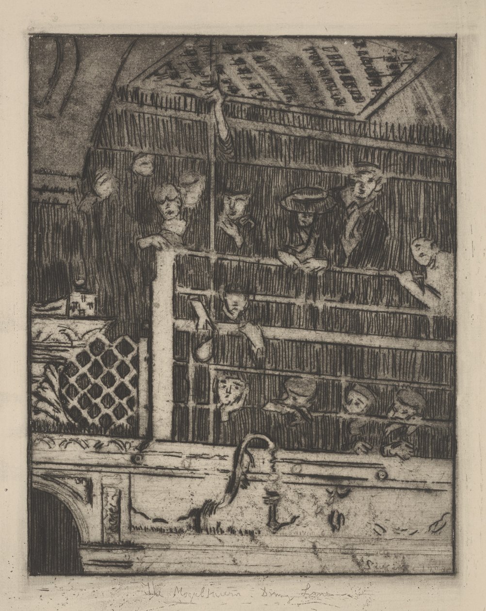 The Old Mogul Tavern, Drury Lane, 1908, megjelent 1929 alkotó: Walter Richard Sickert