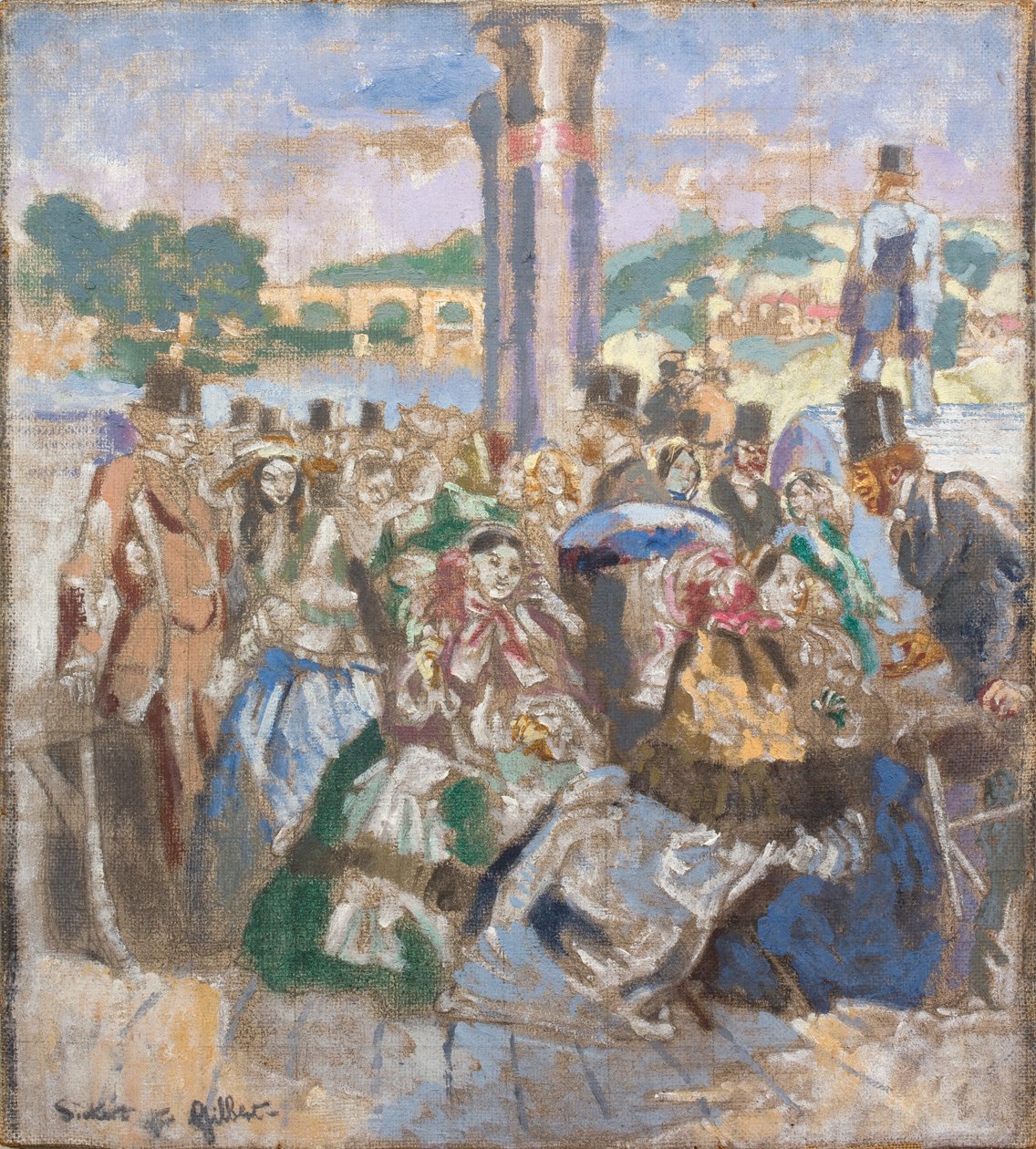 A folyó [John Gilbert után], 1930-31 körül (Olaj, vászon) alkotó: Walter Richard Sickert