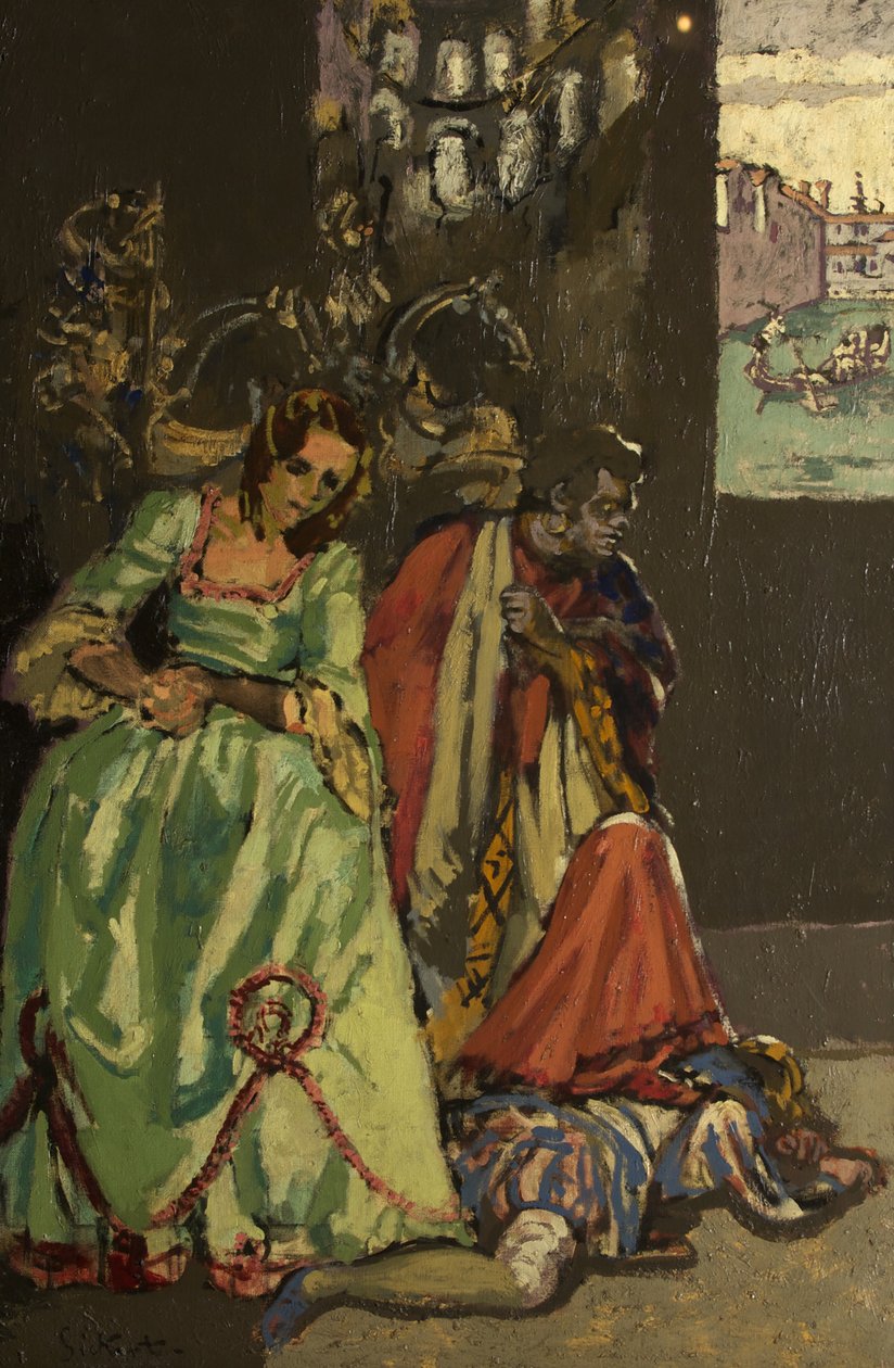 Változat az „Othello”-ra, 1933-34 (olaj, vászon) alkotó: Walter Richard Sickert