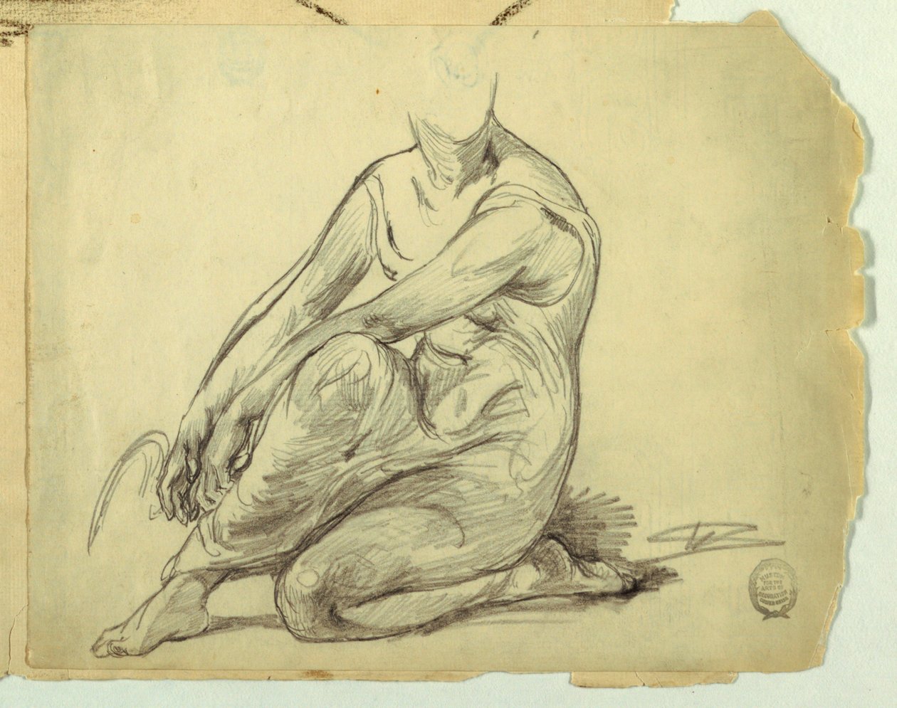 Térdelő Nő alkotó: Walter Shirlaw