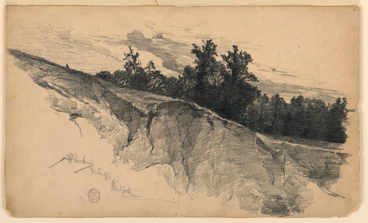 Táj Hastingsben, New Yorkban alkotó: Walter Shirlaw
