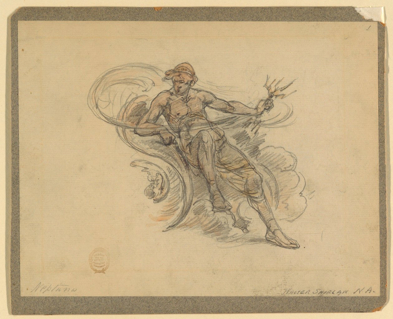 Neptun alkotó: Walter Shirlaw