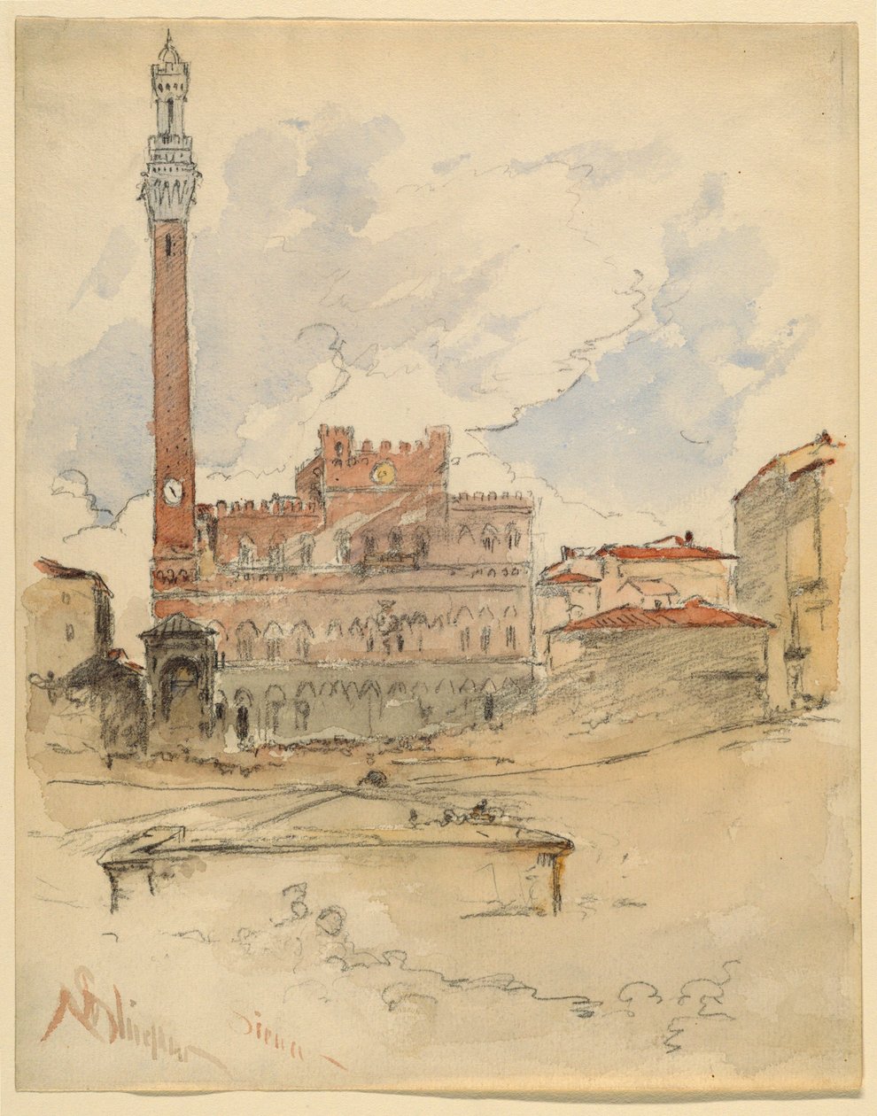 Palazzo Pubblico, Siena alkotó: Walter Shirlaw