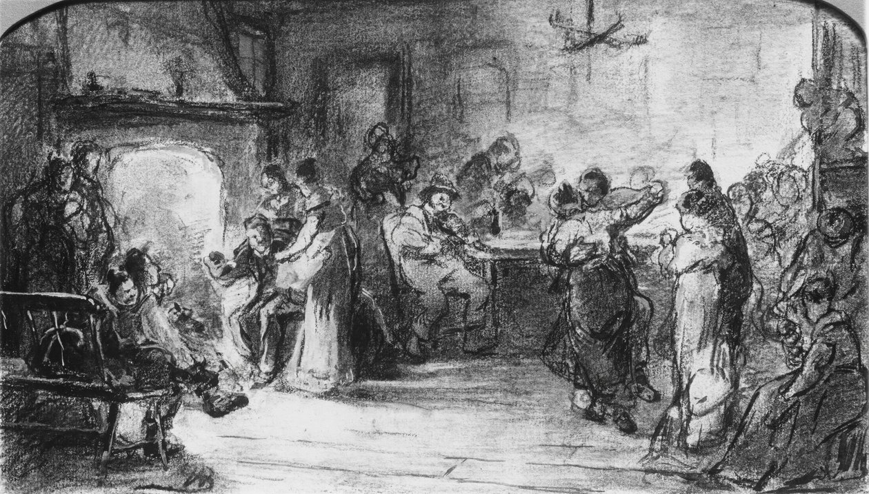 A Country Dance. alkotó: Walter Shirlaw