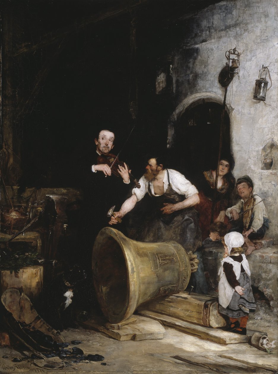 Toning a harang, 1874 alkotó: Walter Shirlaw