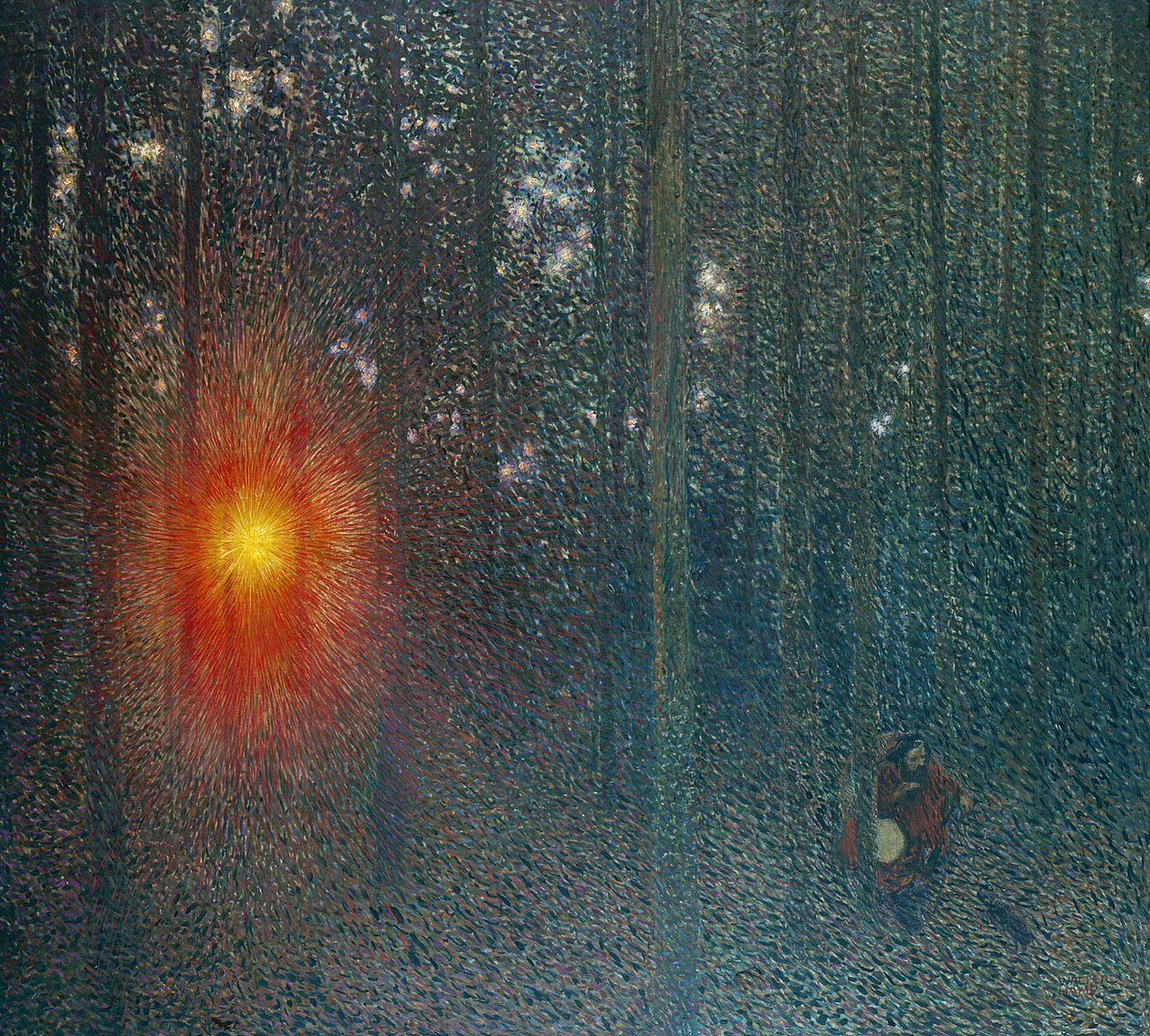 Este, 1900 körül (olaj, vászon) alkotó: Walter Sigmund Hampel
