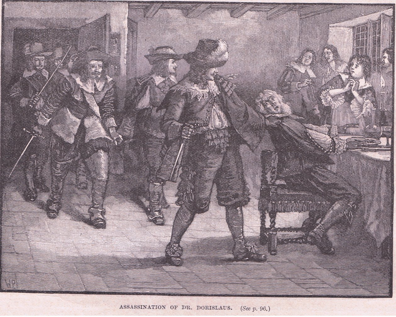 Dr. Dorislaus meggyilkolása i.sz. 1649 alkotó: Walter Stanley Paget