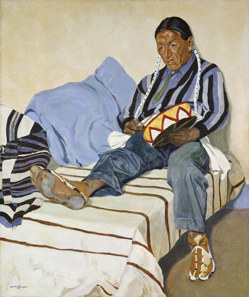 Éneklő indián (olaj, vászon) alkotó: Walter Ufer