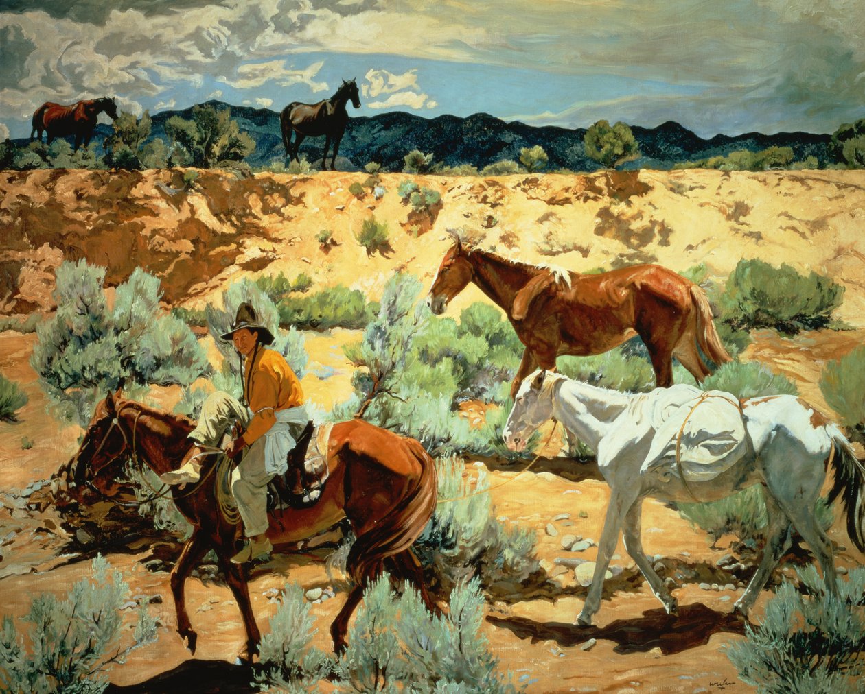 Délnyugat (olaj, vászon) alkotó: Walter Ufer