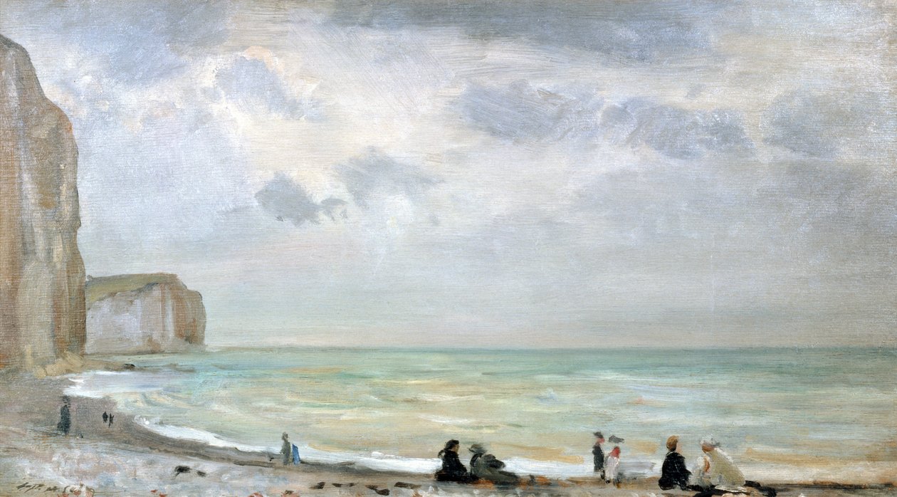 The Beach at Dover (olaj a panelen) alkotó: Walter Westley Russell