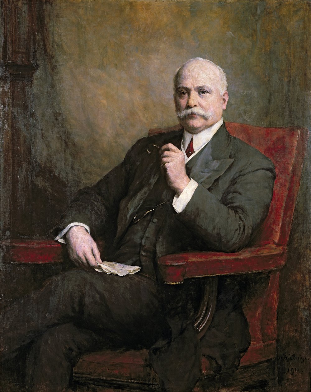 Sir Edward Hopkinson Holden (1848-1919) első báró arcképe 1911 alkotó: Walter William Ouless