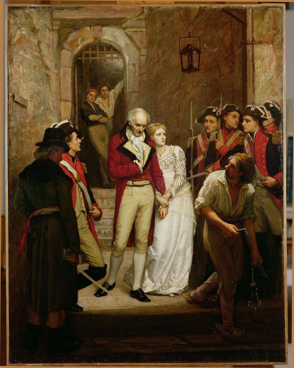Jelenet a francia forradalomból (olaj, vászon) alkotó: Walter William Ouless