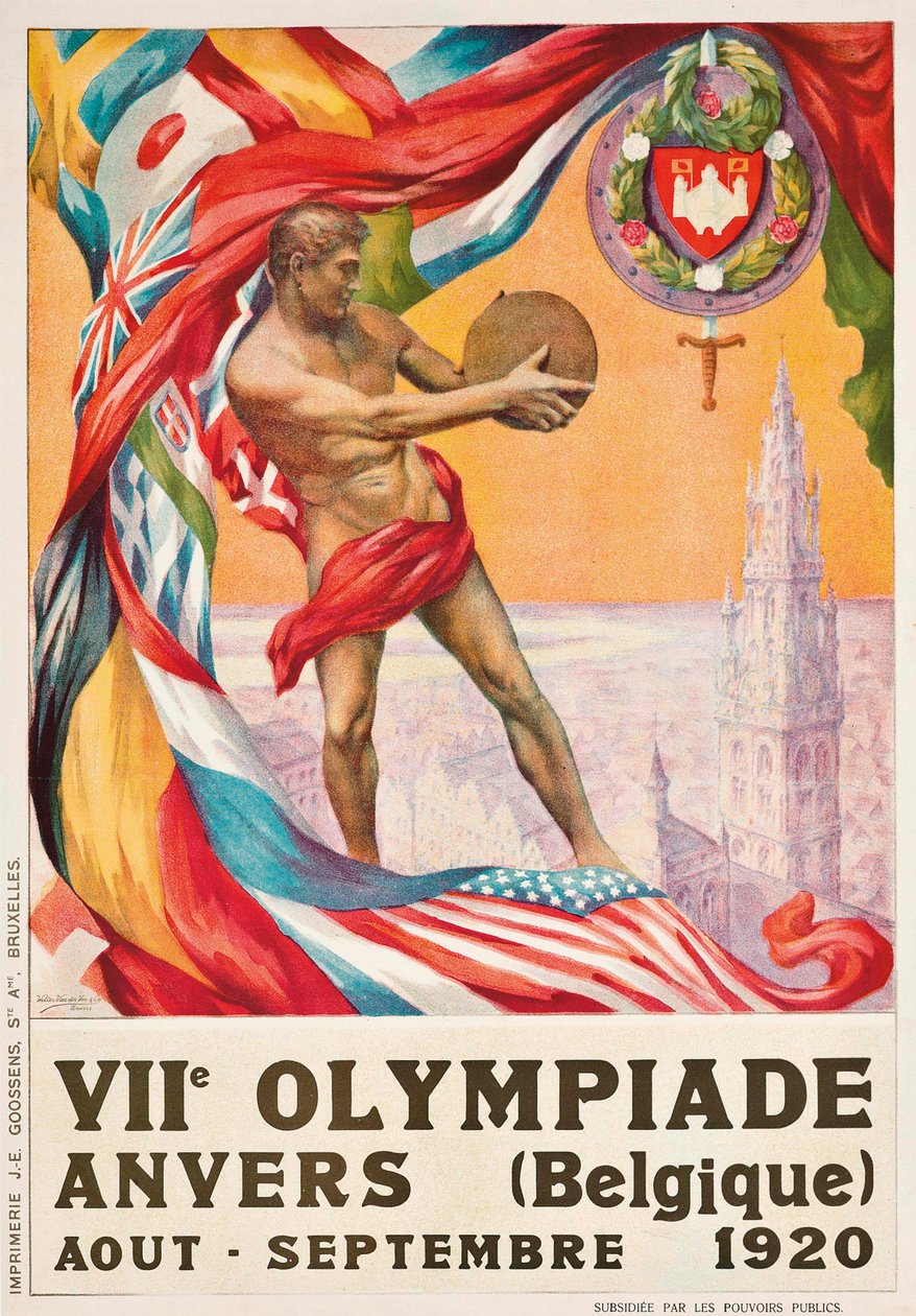 Az 1920-as nyári olimpia Antwerpenben, 1920. alkotó: Walter van der Ven