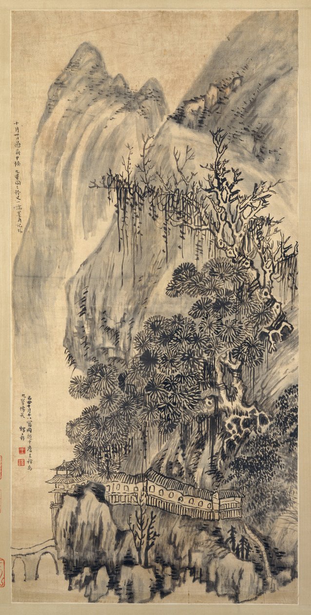 Táj, 1649-ben. alkotó: Wang Duo