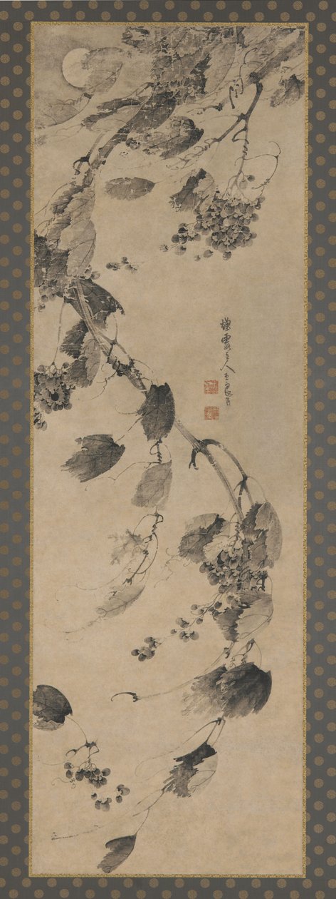 Grapevine in Wind and Moonlight, Ming-dinasztia, 1368-1644. alkotó: Wang Liangchen