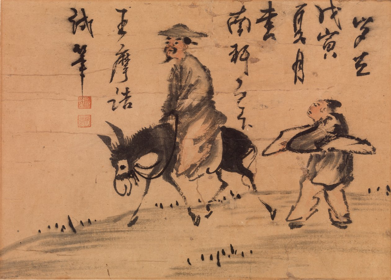Költő öszvéren alkotó: Wang Wei