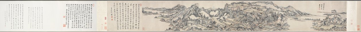 Zöld csúcsok a tiszta ég alatt: Huang Gongwang után alkotó: Wang Yuanqi