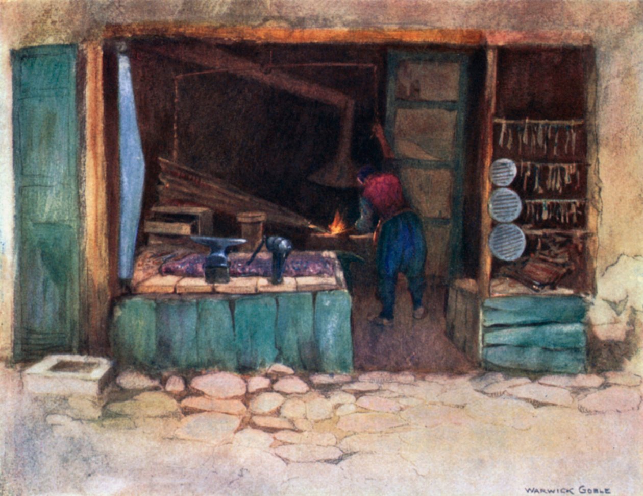  alkotó: Warwick (after) Goble